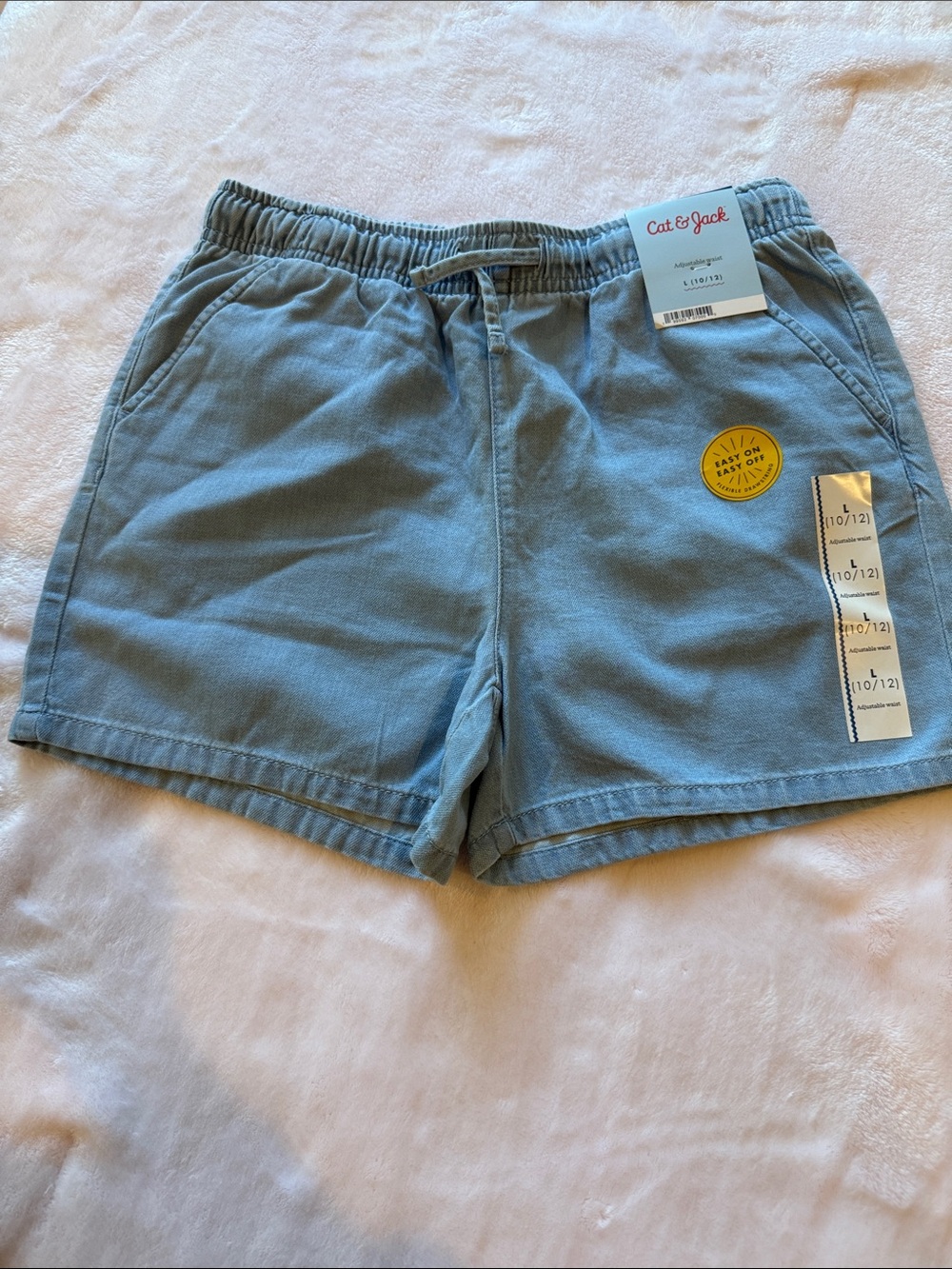 Cat & Jack Light Blue Elastic Waist Athletic Shorts